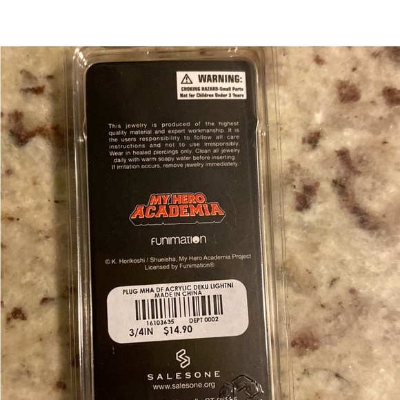 my hero academia ear plugs 3/4inch - Picture 2 of 2